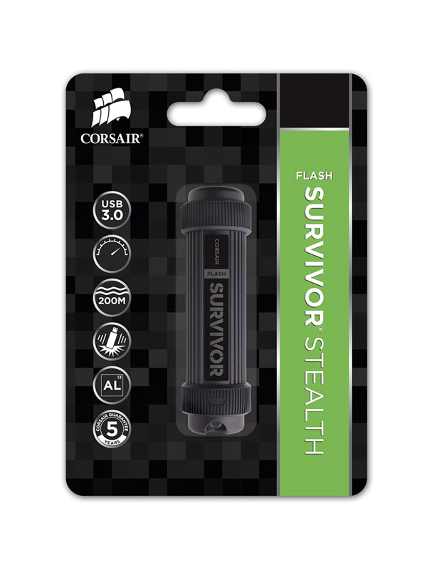 Flash Survivor® Stealth 64GB USB 3.0 Flash Drive