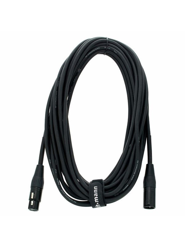 Pro sssnake XLR 3 pin Male - XLR 3 pin female cable Black 10 M