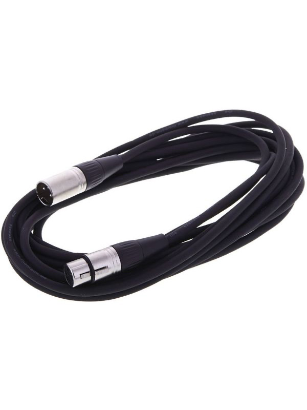 the sssnake XLR 3 pin Male - XLR 3 pin female cable Black 6 M